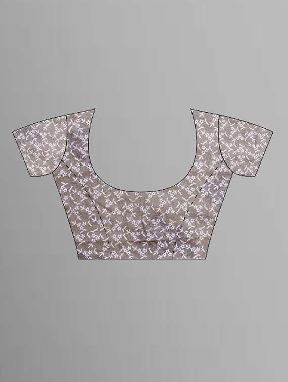 women peach printed georgette saree with blouse - 21431707 -  Standard Image - 1