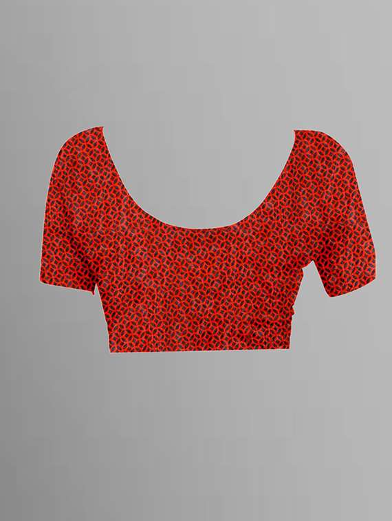 women grey printed saree with blouse - 21431753 -  Standard Image - 1