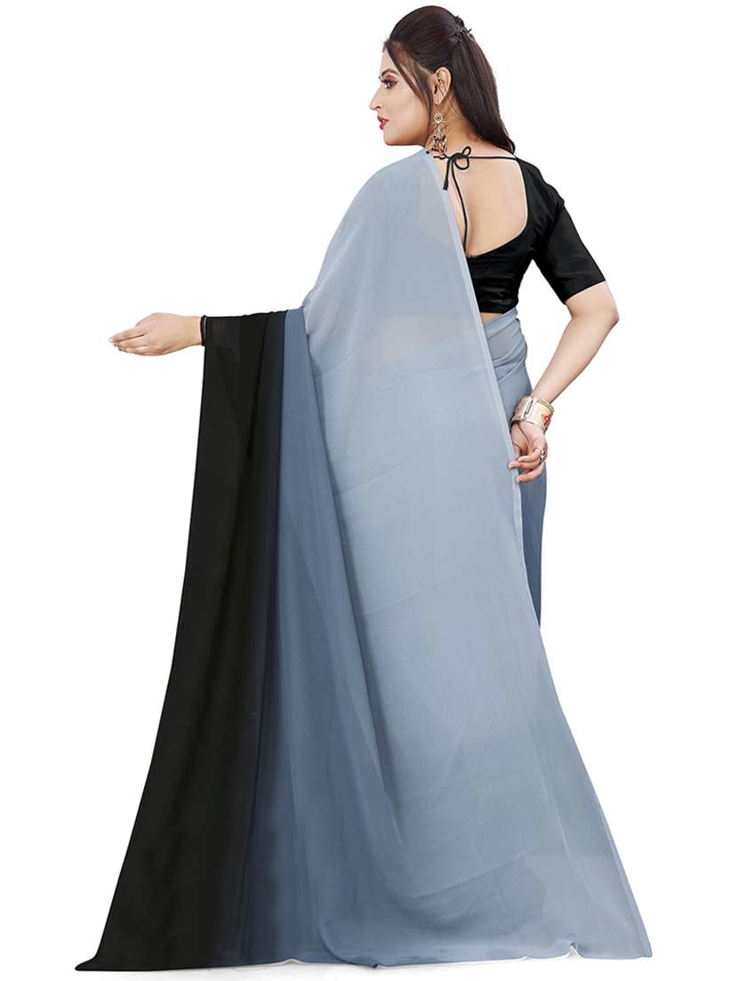 women casual wear georgette saree with blouse - 21432398 -  Standard Image - 1