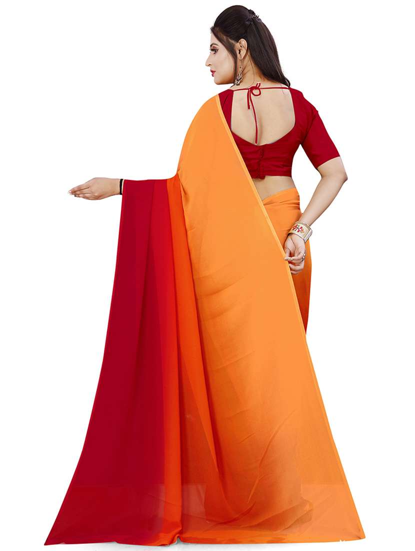 women ombre georgette saree with blouse - 21432405 -  Standard Image - 1