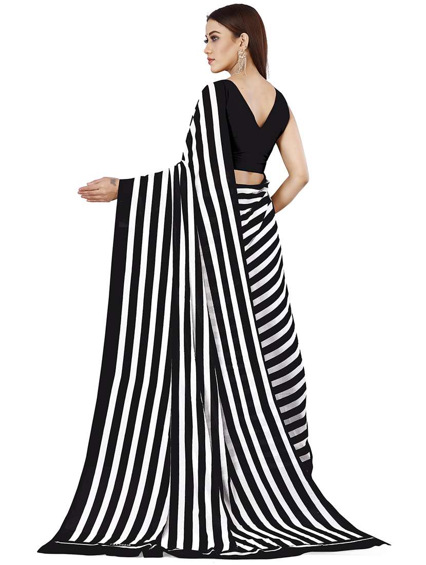 women casual wear georgette saree with blouse - 21432421 -  Standard Image - 1