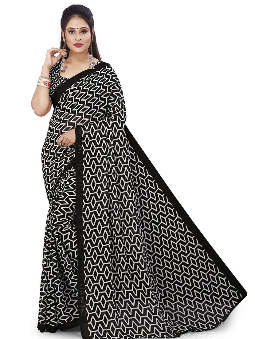 women casual wear georgette saree with blouse