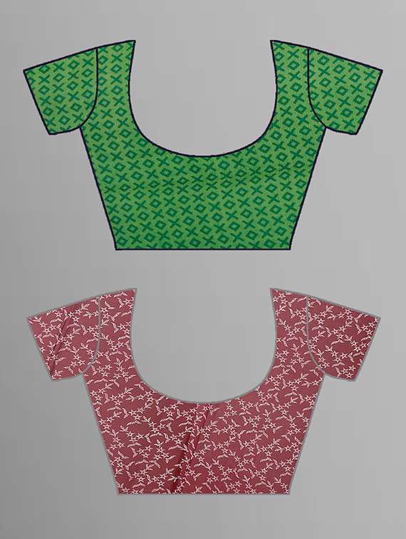pack of 2 printed casual wear sarees with blouse - 21432797 - Standard Image - 1