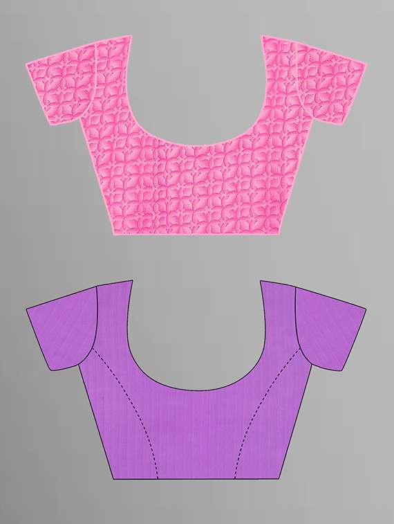 pack of 2 printed casual wear sarees with blouse - 21432800 - Standard Image - 1