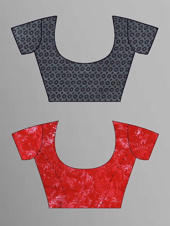 pack of 2 casual wear combo sarees with blouse - 21432805 -  Standard Image - 1