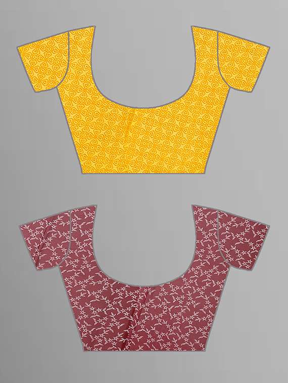 pack of 2 casual wear combo sarees with blouse - 21432806 -  Standard Image - 1