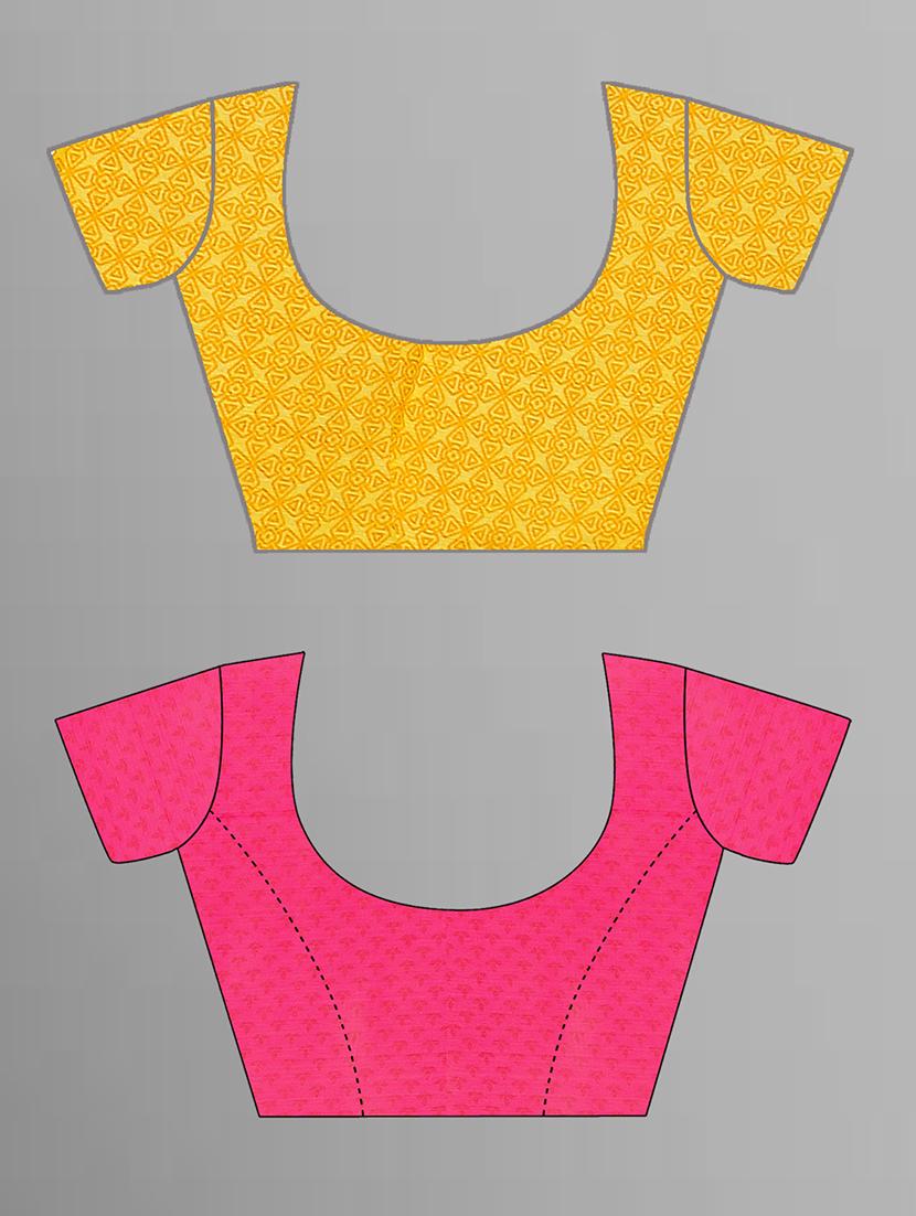 pack of 2 printed casual wear sarees with blouse - 21432838 - Standard Image - 1