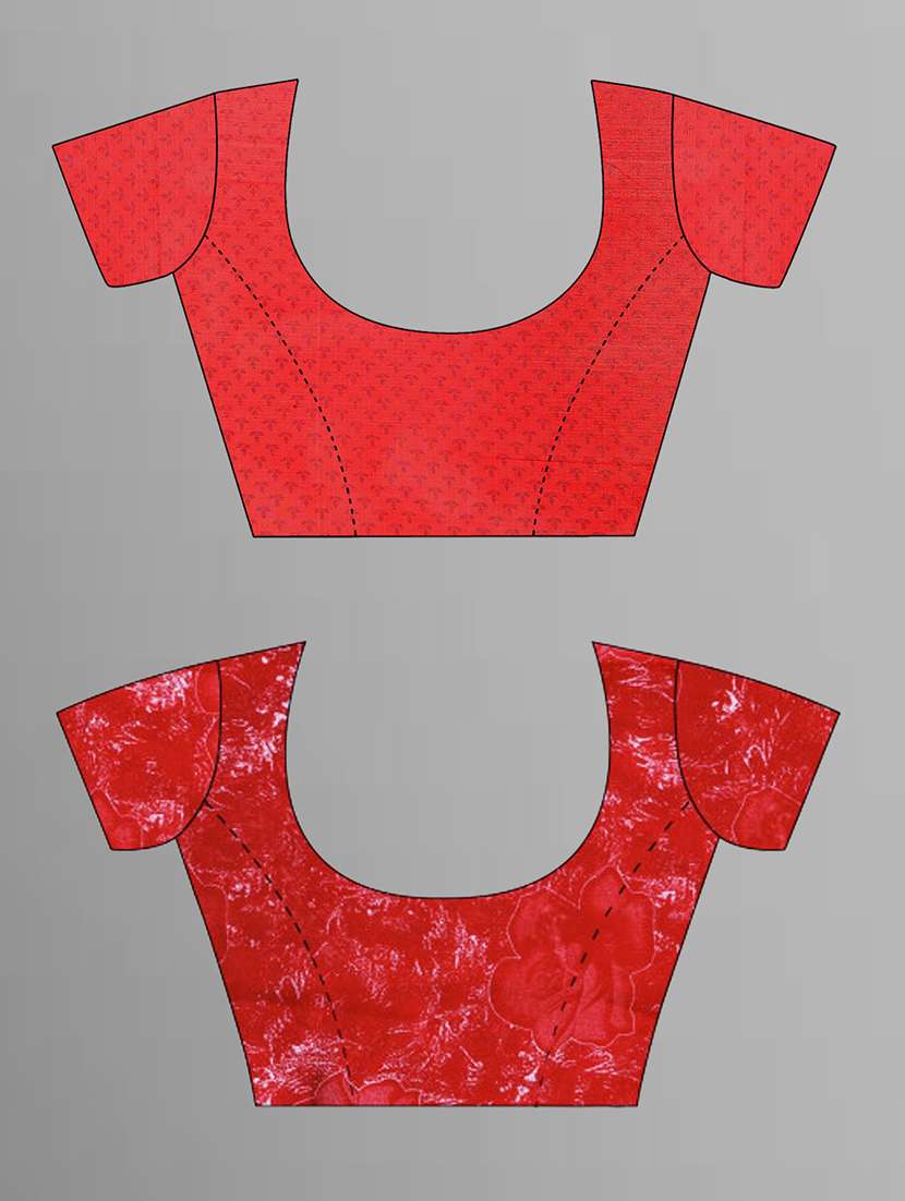 pack of 2 printed casual wear sarees with blouse - 21432839 -  Standard Image - 1