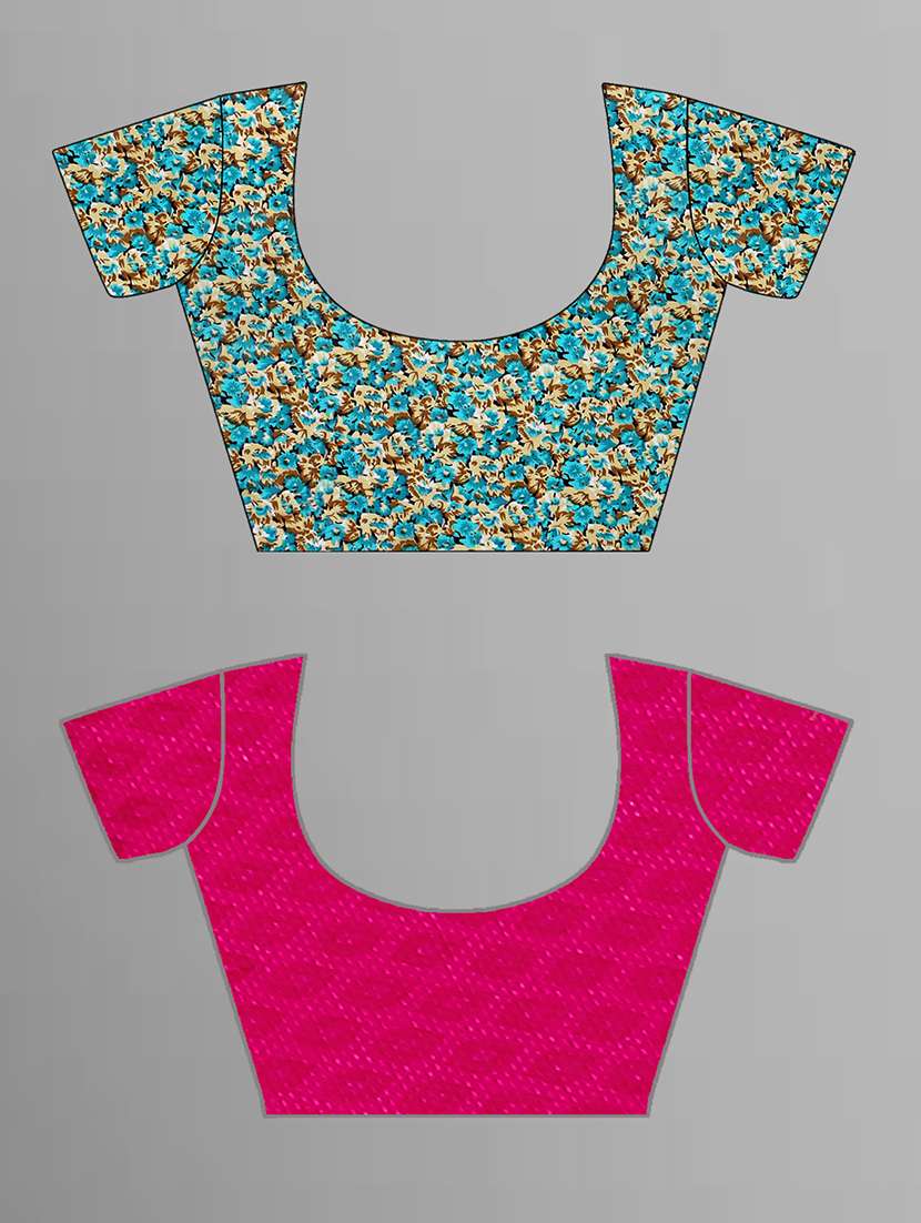 pack of 2 printed casual wear saree with blouse - 21432841 - Standard Image - 1