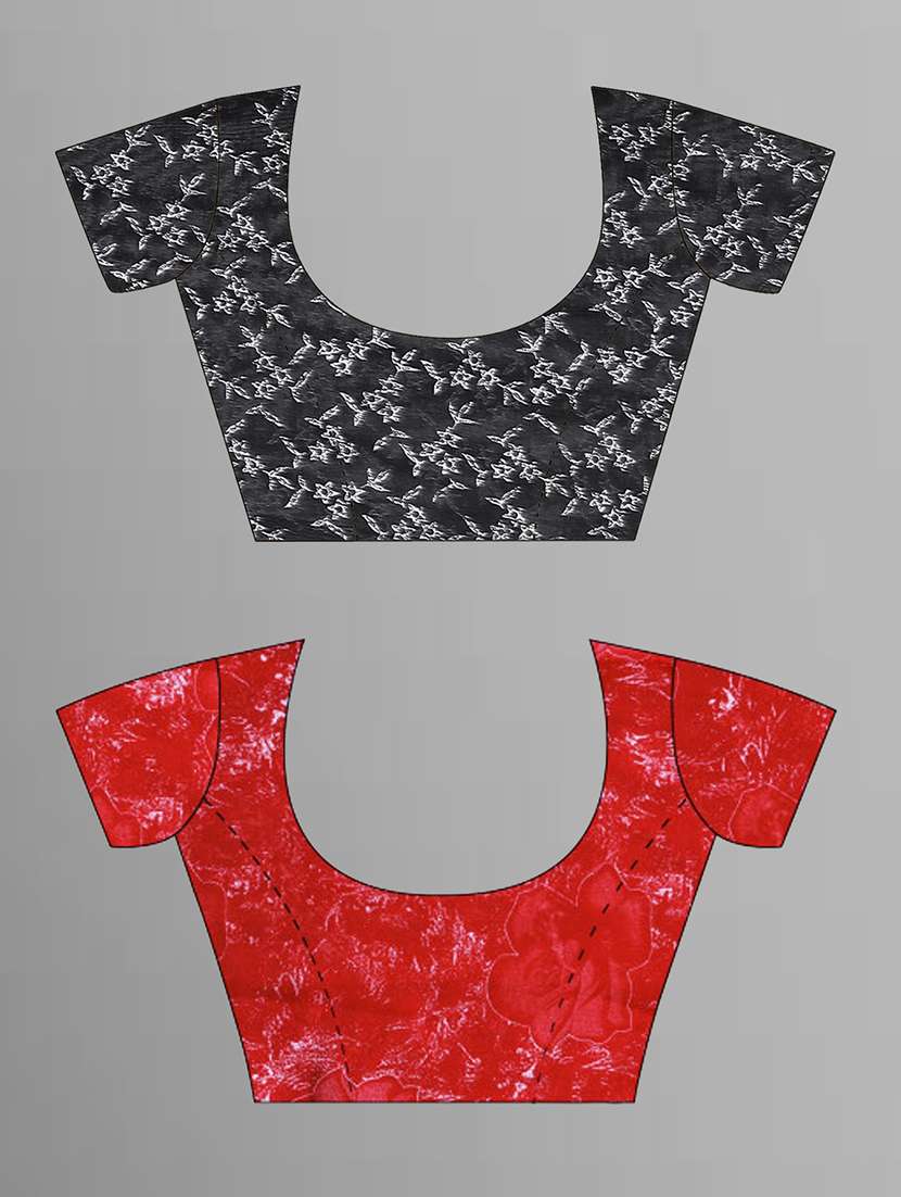 pack of 2 printed sarees with blouse - 21432847 - Standard Image - 1