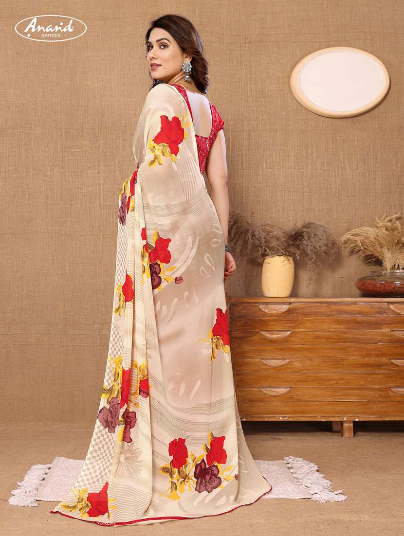 women printed casual wear saree with blouse - 21433251 - Standard Image - 1