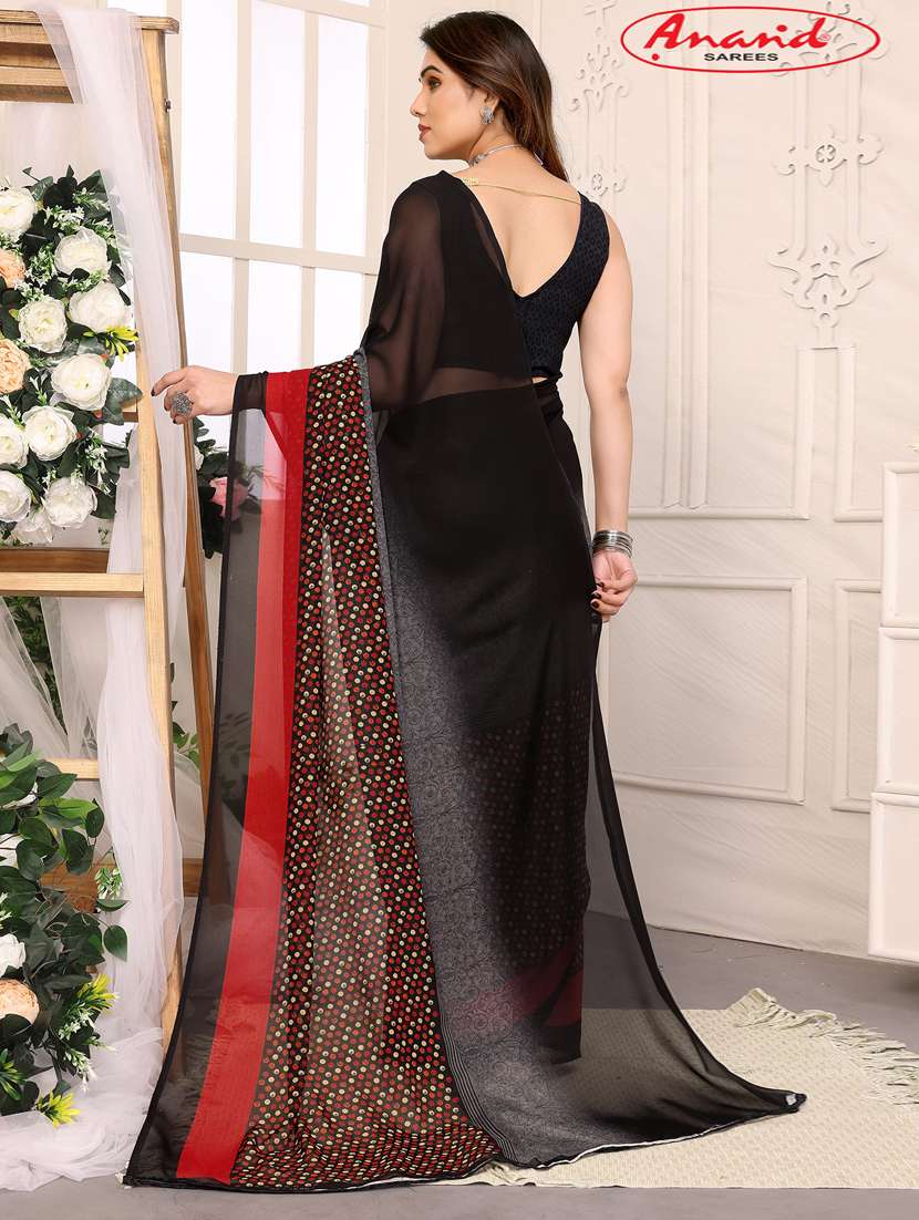 women casual wear georgette saree with blouse - 21433279 -  Standard Image - 1