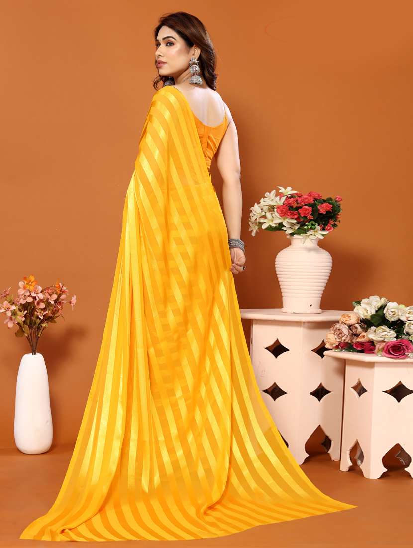 women striped casual wear saree with blouse - 21433283 - Standard Image - 1
