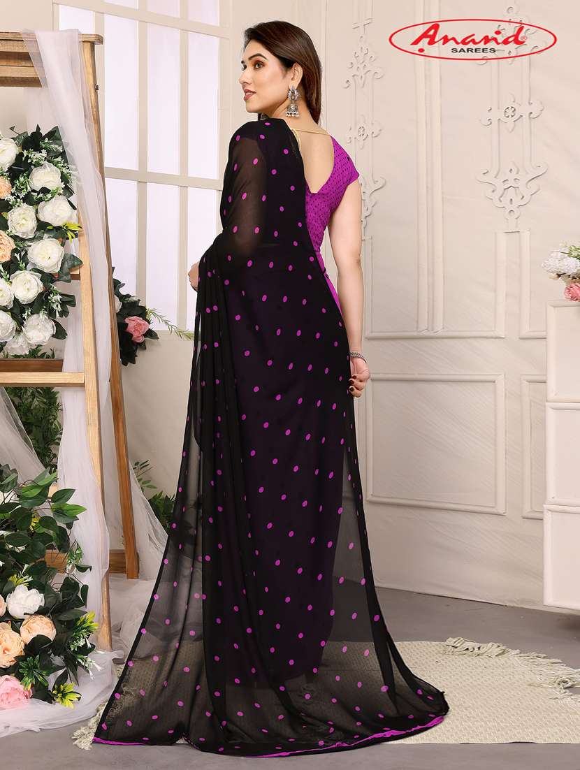 women casual wear georgette saree with blouse - 21433284 -  Standard Image - 1