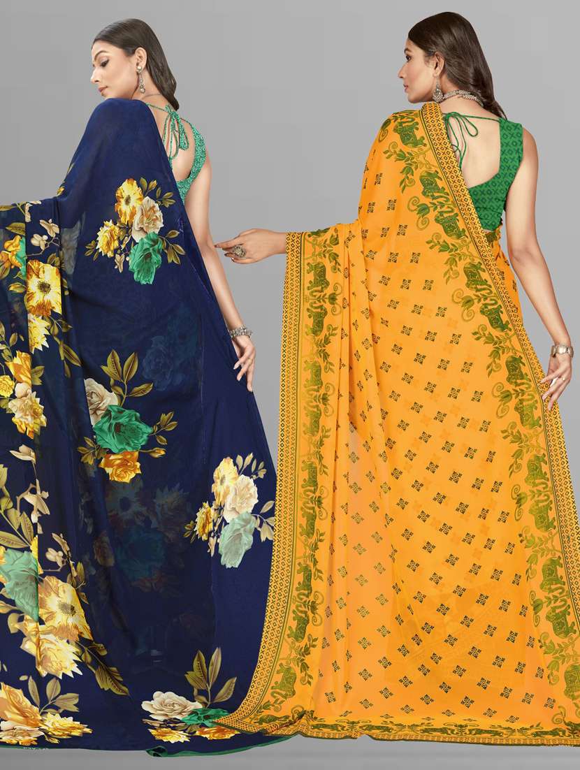 women pack of 2 casual wear sarees - 21434908 - Standard Image - 1