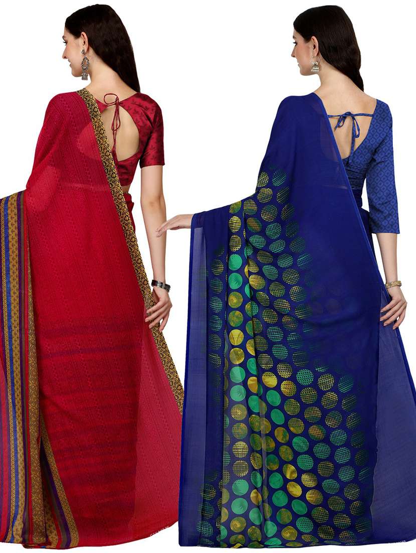 women multi color combo casual saree - 21435059 -  Standard Image - 1