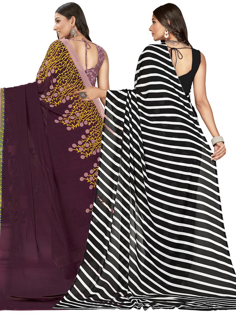 pack of 2 casual wear combo sarees - 21435067 - Standard Image - 1
