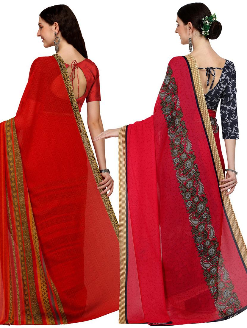 pack of 2 casual wear combo sarees - 21435146 - Standard Image - 1