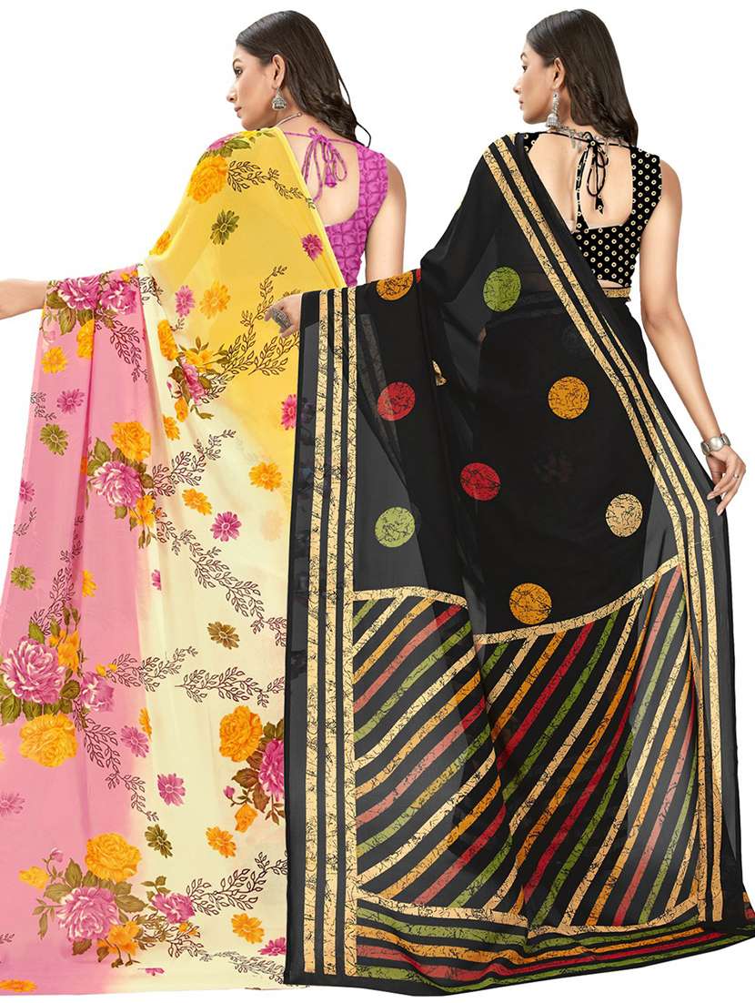 pack of 2 casual wear sarees - 21435180 -  Standard Image - 1