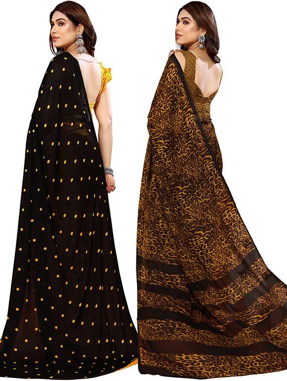 pack of 2 casual wear combo sarees - 21439729 -  Standard Image - 1