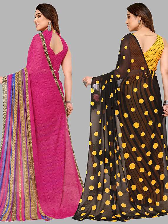 pack of 2 casual wear combo sarees - 21439757 -  Standard Image - 1