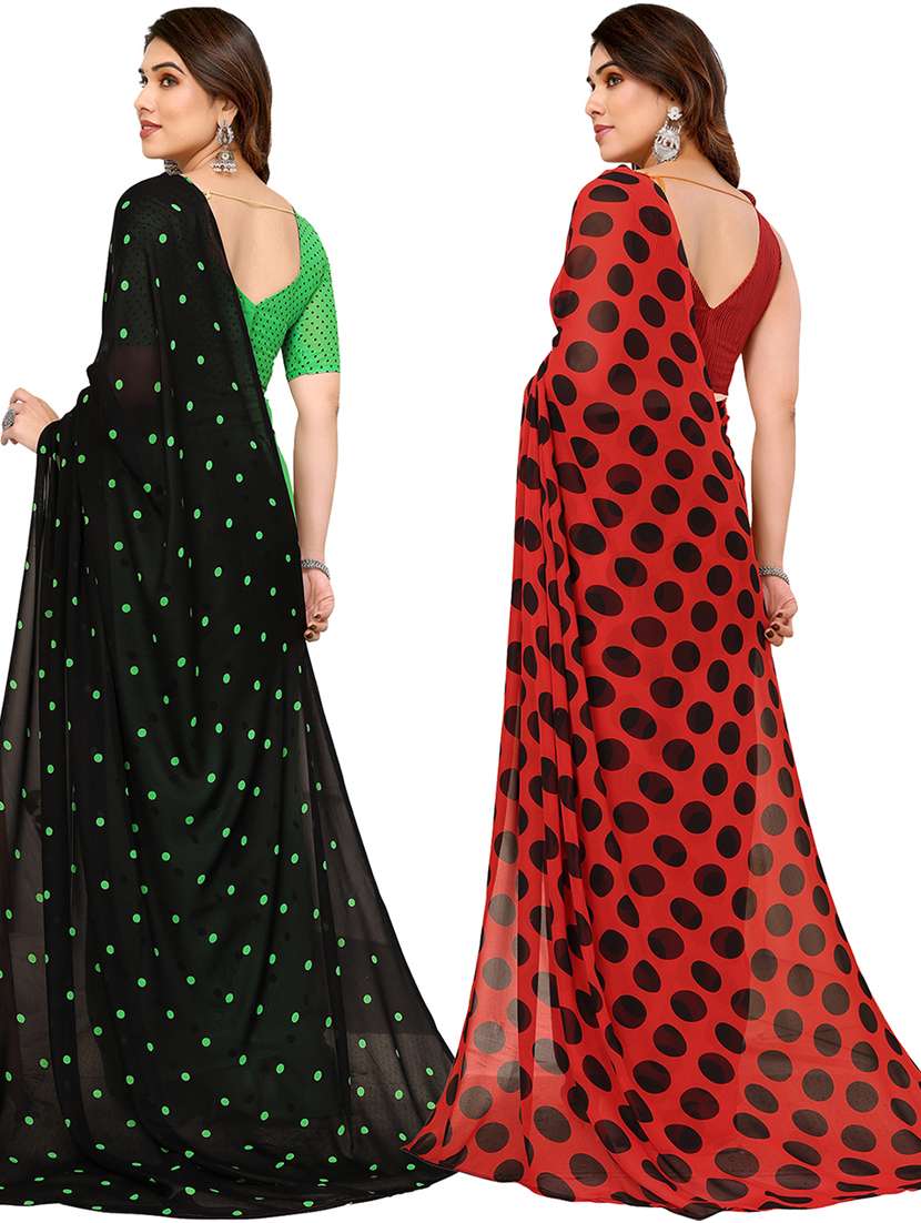 women pack of 2 casual wear sarees - 21439927 -  Standard Image - 1