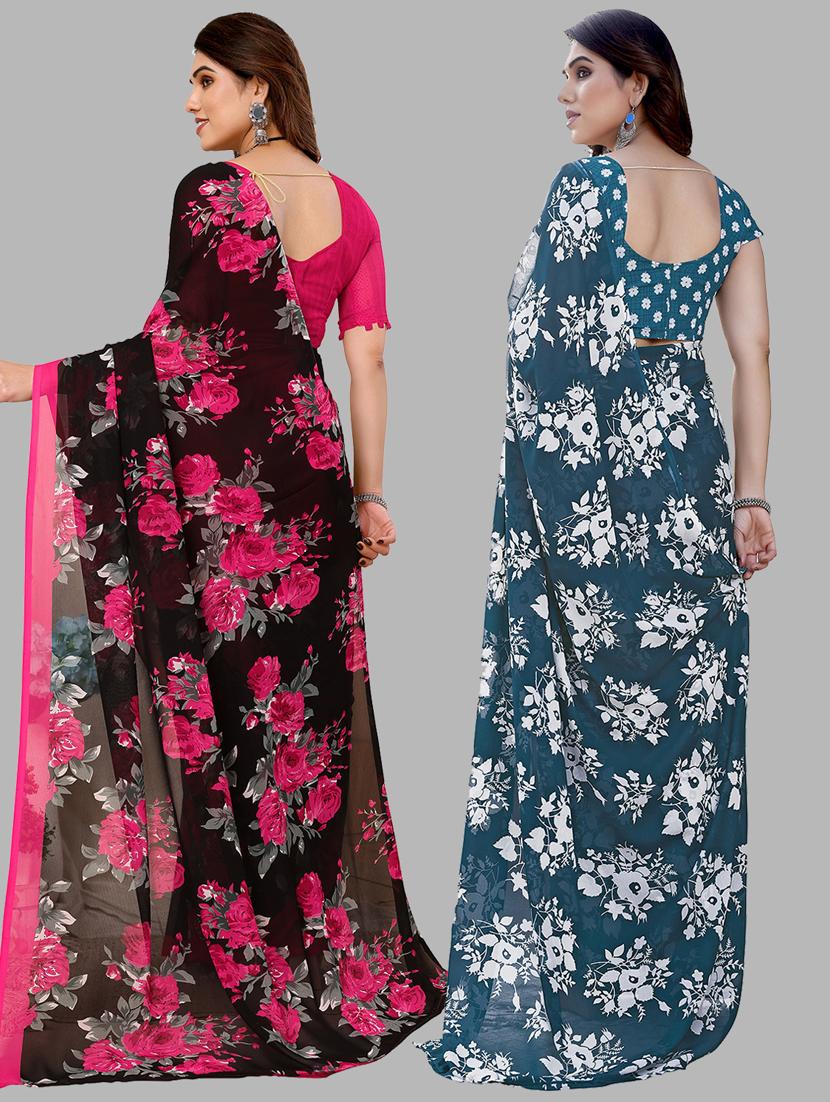 women pack of 2 casual wear sarees - 21439930 - Standard Image - 1