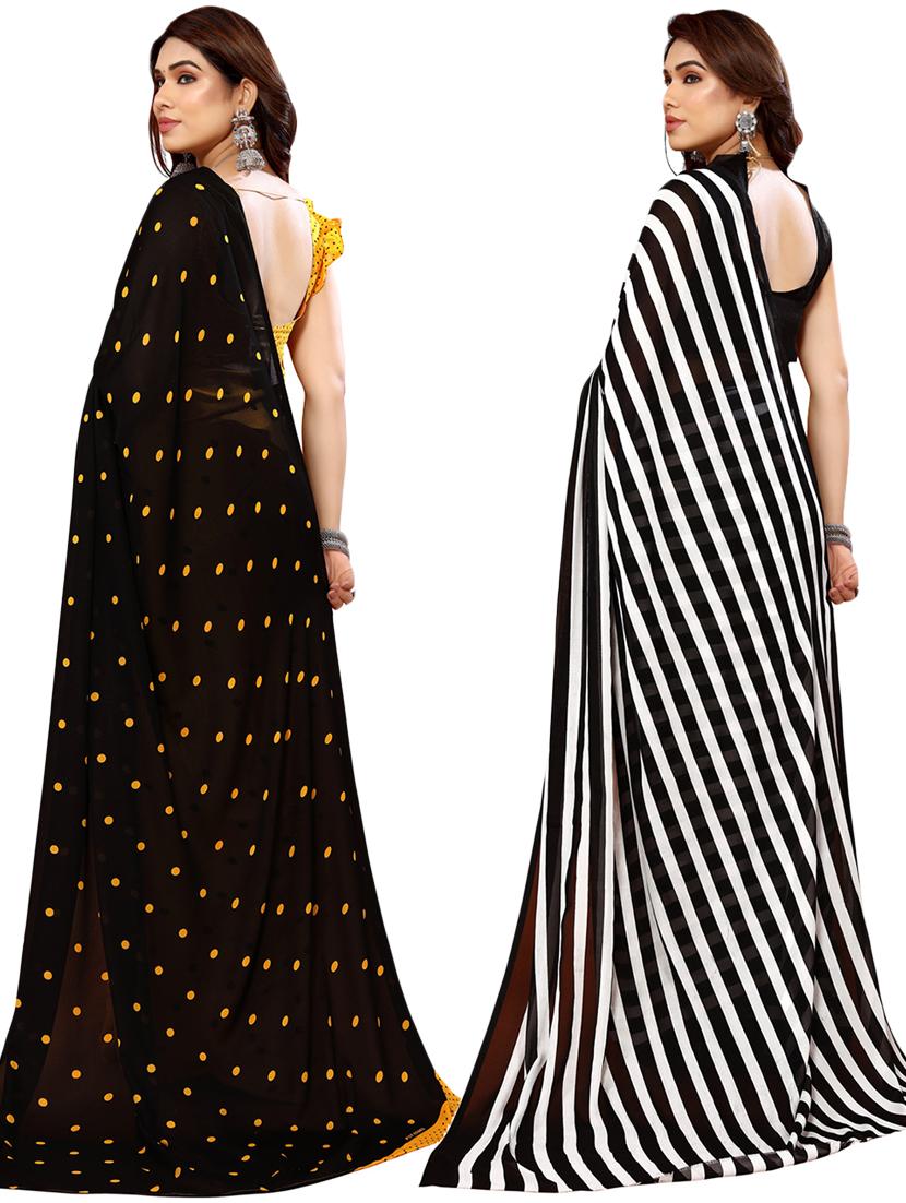 women pack of 2 casual wear sarees - 21439990 - Standard Image - 1