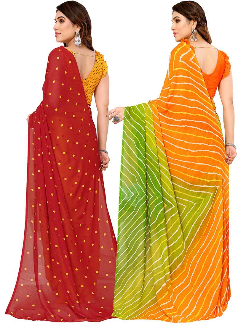 women pack of 2 casual wear sarees - 21440630 -  Standard Image - 1
