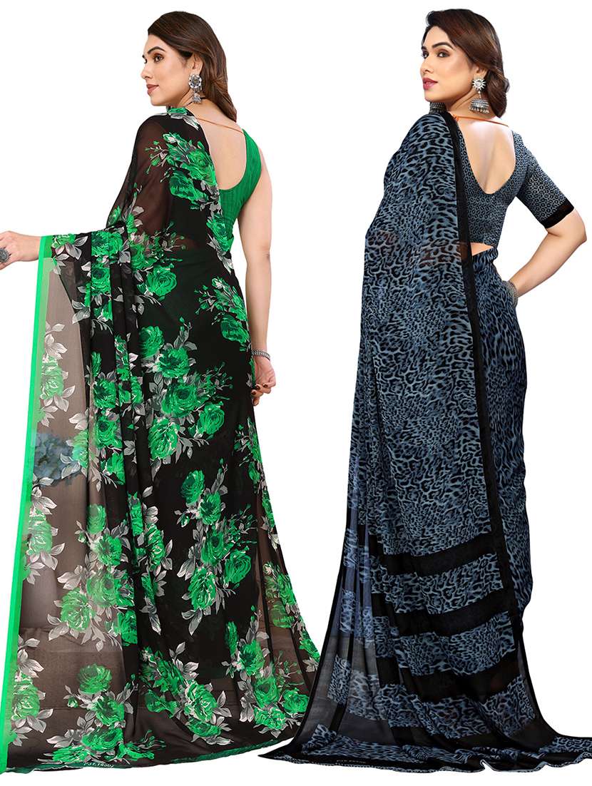 pack of 2 casual wear sarees - 21441636 -  Standard Image - 1