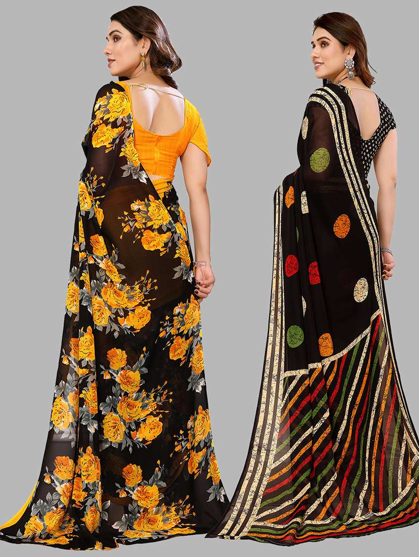  women pack of 2 casual wear combo sarees - 21441648 -  Standard Image - 1