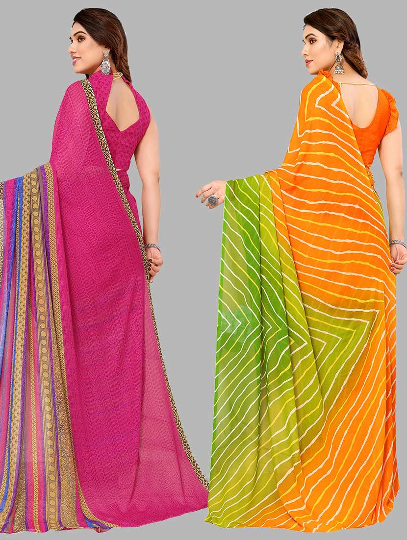 pack of 2 casual wear sarees - 21441689 -  Standard Image - 1