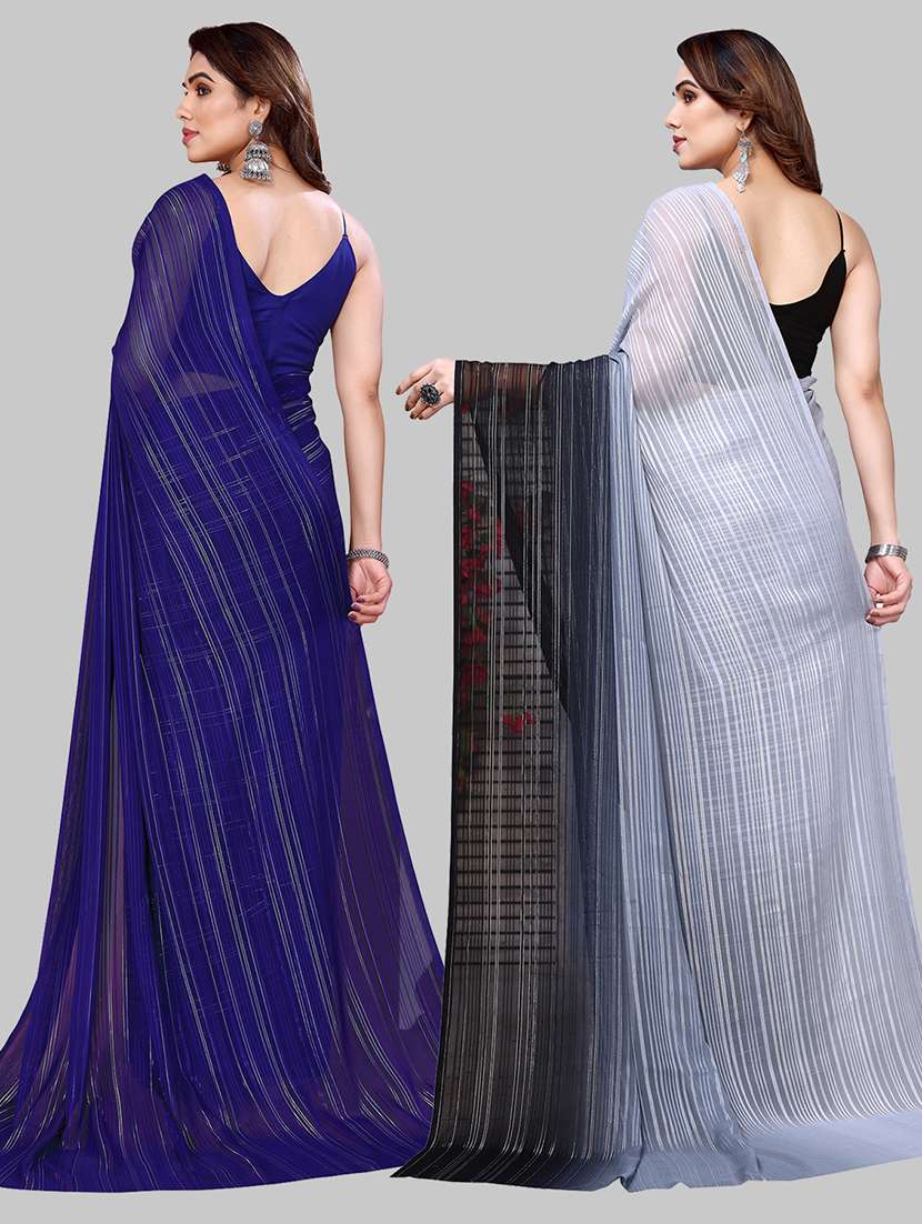 pack of 2 casual wear sarees - 21441895 -  Standard Image - 1