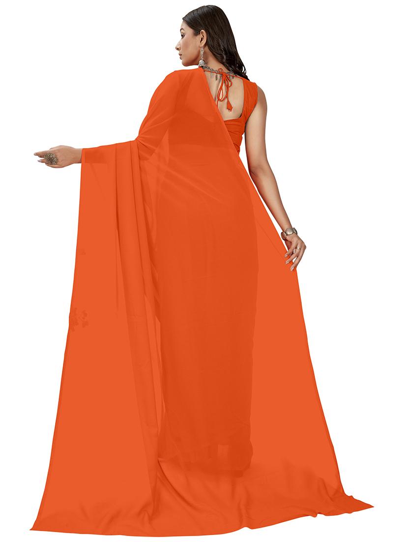 women casual wear georgette saree with blouse - 21443925 - Standard Image - 1