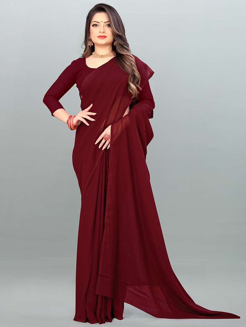 women casual wear georgette saree with blouse