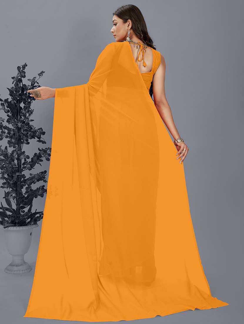 women casual wear georgette saree with blouse - 21443964 -  Standard Image - 1