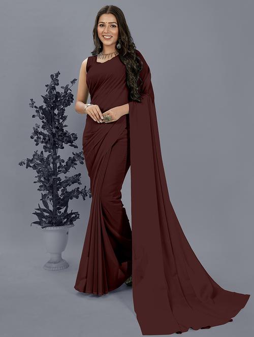 women casual wear georgette saree with blouse - 21444089 - Standard Image - 0