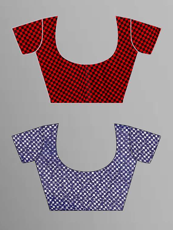 women pack of 2 casual wear combo sarees with blouse - 21444100 -  Standard Image - 1