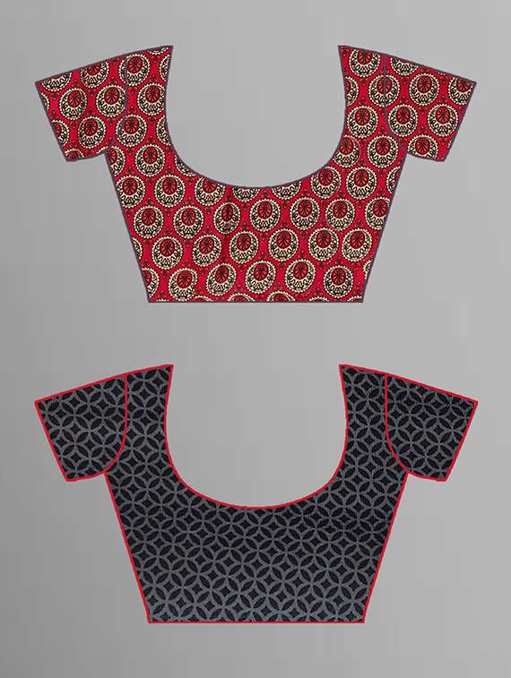 women pack of 2 casual wear combo sarees with blouse - 21444104 -  Standard Image - 1