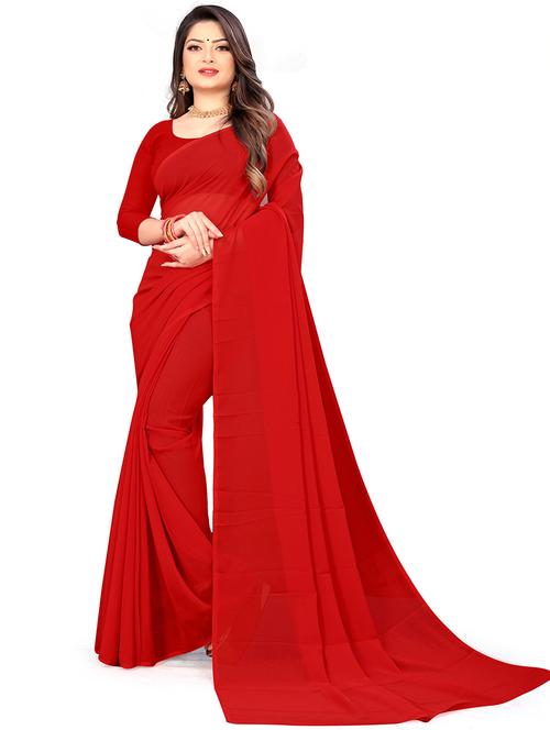 women casual wear georgette saree with blouse - 21444218 - Standard Image - 0
