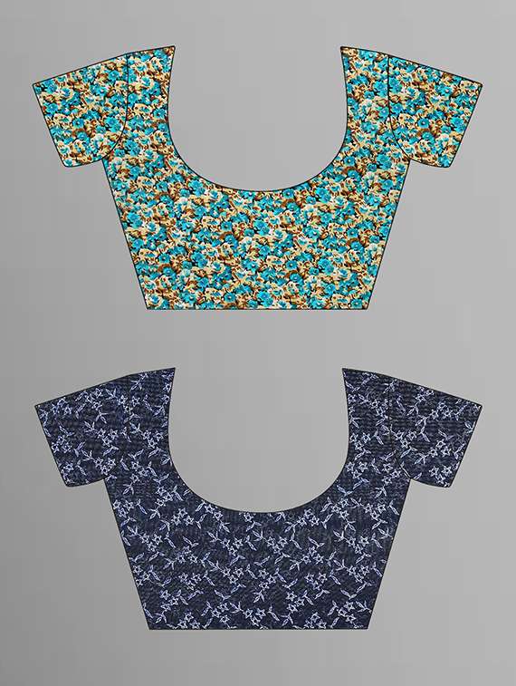 women pack of 2 casual wear combo sarees with blouse - 21444349 -  Standard Image - 1