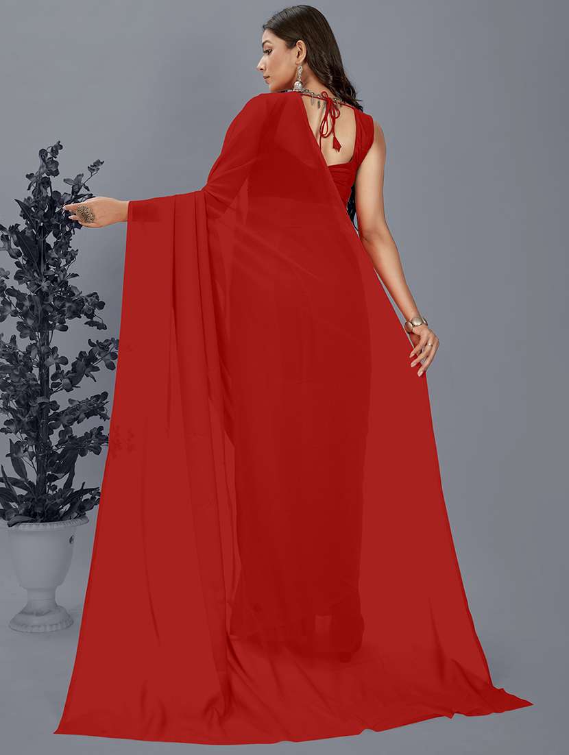 women casual wear georgette saree with blouse - 21444351 -  Standard Image - 1