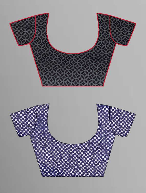 women pack of 2 casual wear combo sarees with blouse - 21444390 -  Standard Image - 1