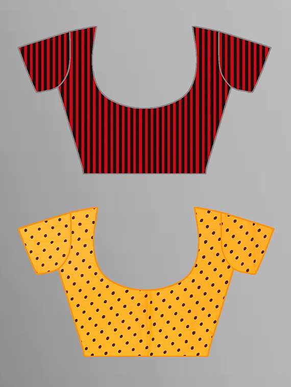 pack of 2 printed casual wear saree with blouse - 21444728 -  Standard Image - 1