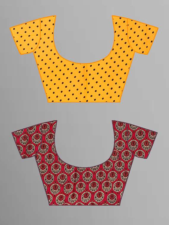 pack of 2 casual wear combo sarees with blouse - 21444755 -  Standard Image - 1