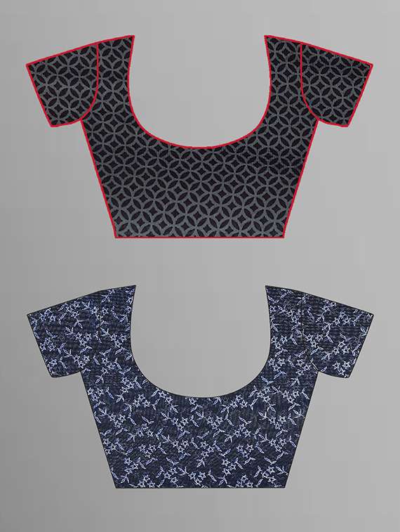 pack of 2 printed casual wear saree with blouse - 21444809 -  Standard Image - 1