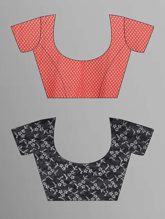 pack of 2 printed casual wear sarees with blouse - 21444812 -  Standard Image - 1