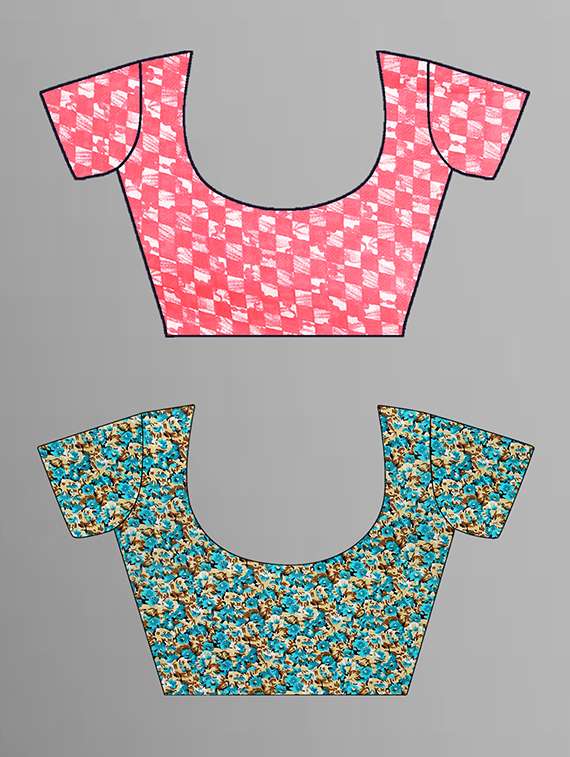 women pack of 2 casual wear combo sarees with blouse - 21444874 -  Standard Image - 1