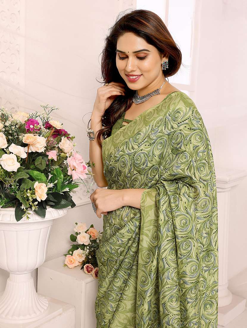 women printed casual wear saree - 21445968 - Standard Image - 1