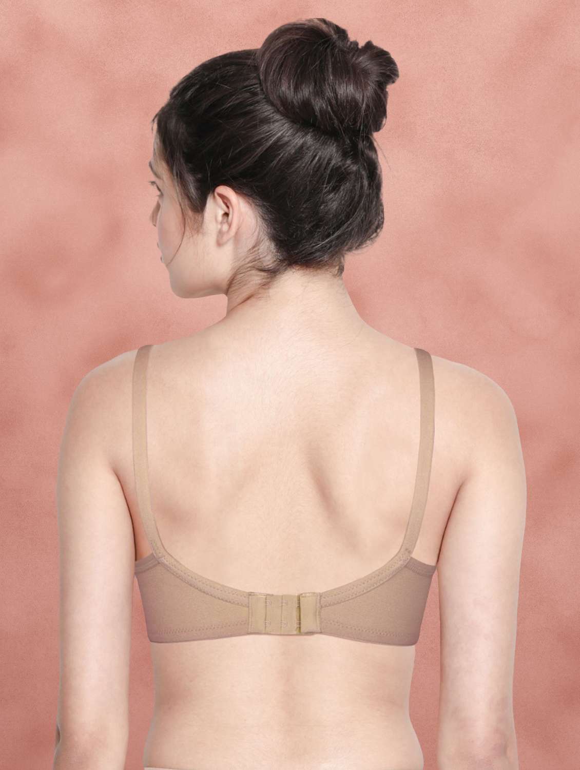 beige poly spandex regular bra - 21450168 -  Standard Image - 1